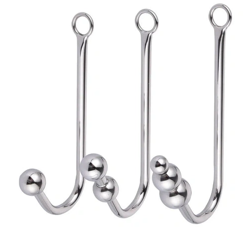 Anal Hooks Beaded Hook 5334 Elegant with and Cuffs Anal Collar 1001